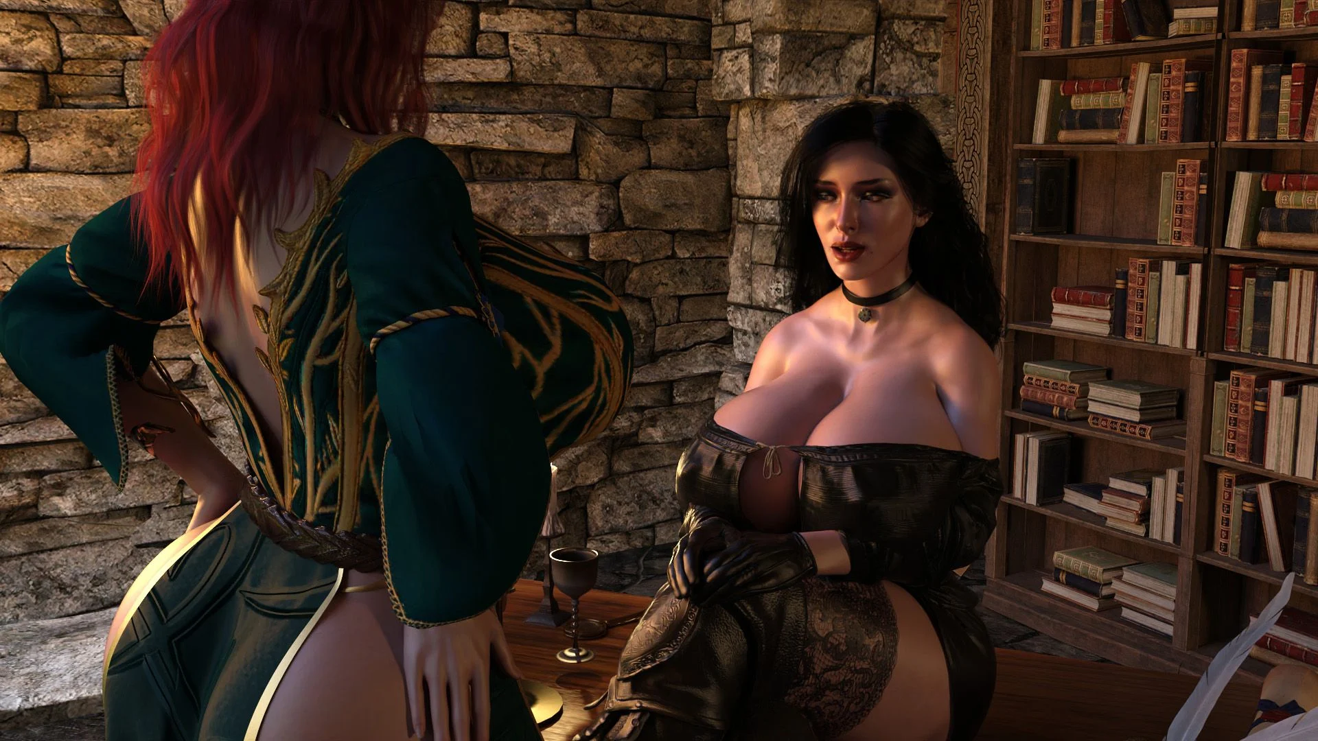 Yennefer’s Ritual (The Witcher) [Serge3DX] 1.5 . Yennerfer's Ritual - Textless - Chapter 1 (The Witcher) [Serge3DX] – page 253