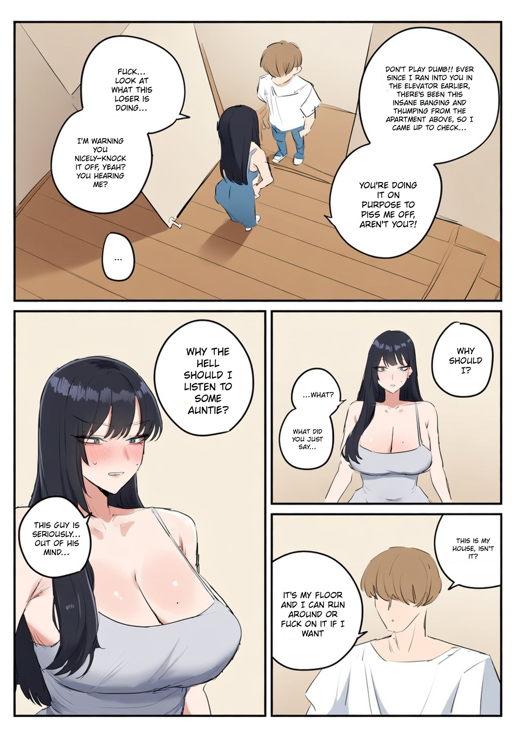[kkan] Comic about giving proper discipline to the downstairs neighbor lady…. comic porn [kkan] Comic about giving proper discipline to the downstairs neighbor lady…. Chapter 1 – page 15