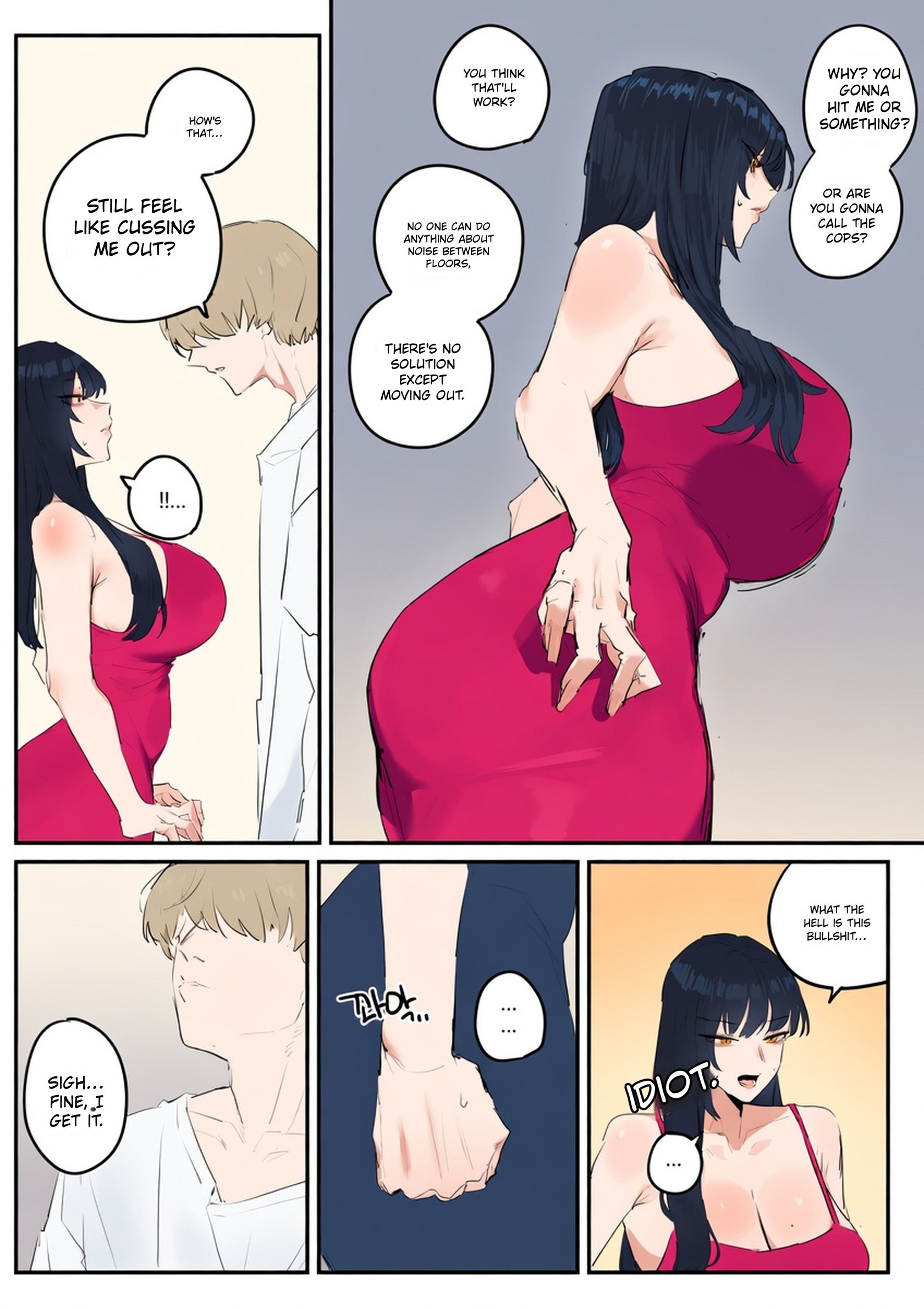 [kkan] Comic about giving proper discipline to the downstairs neighbor lady…. comic porn [kkan] Comic about giving proper discipline to the downstairs neighbor lady…. Chapter 1 – page 16