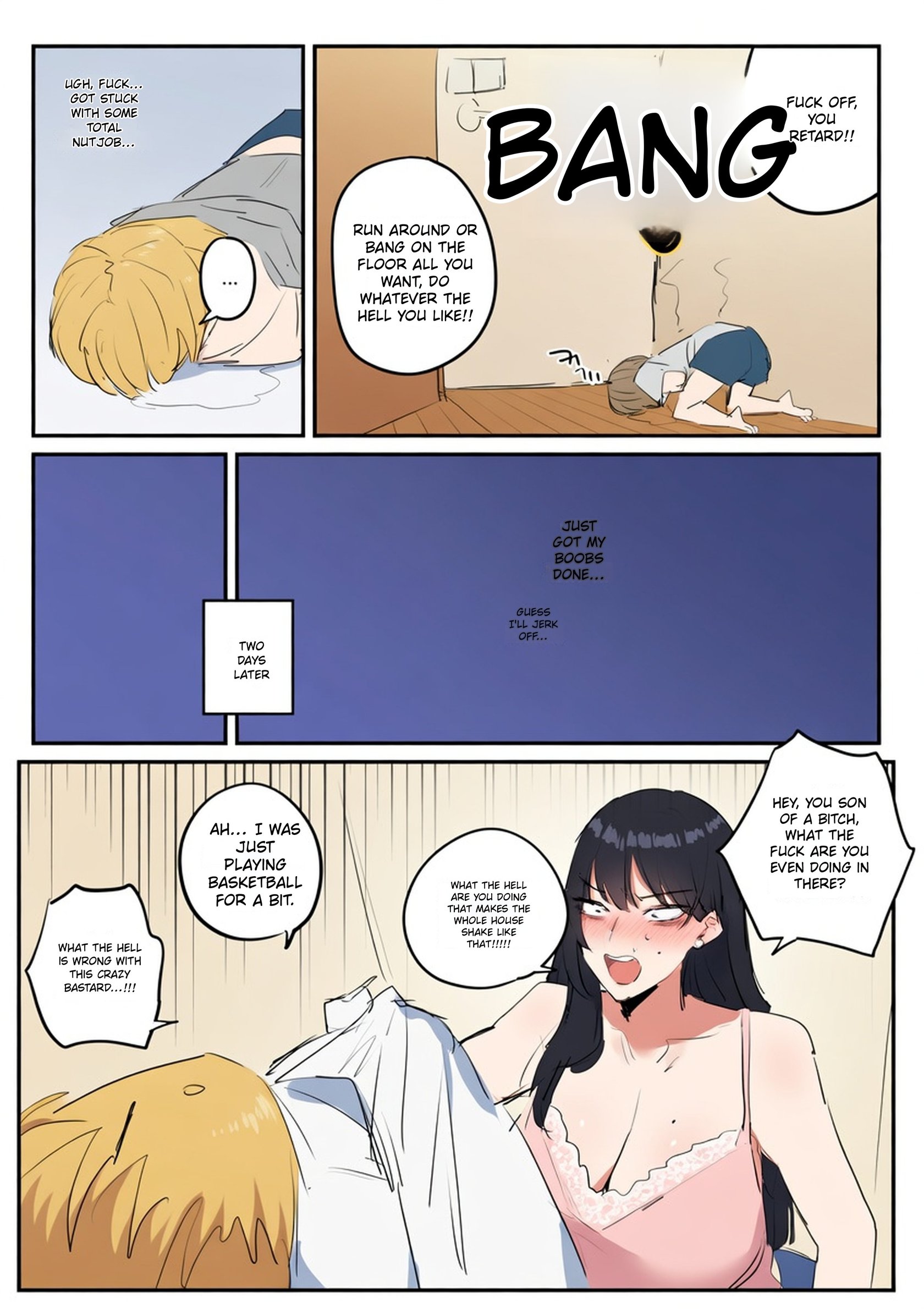 [kkan] Comic about giving proper discipline to the downstairs neighbor lady…. comic porn [kkan] Comic about giving proper discipline to the downstairs neighbor lady…. Chapter 1 – page 20