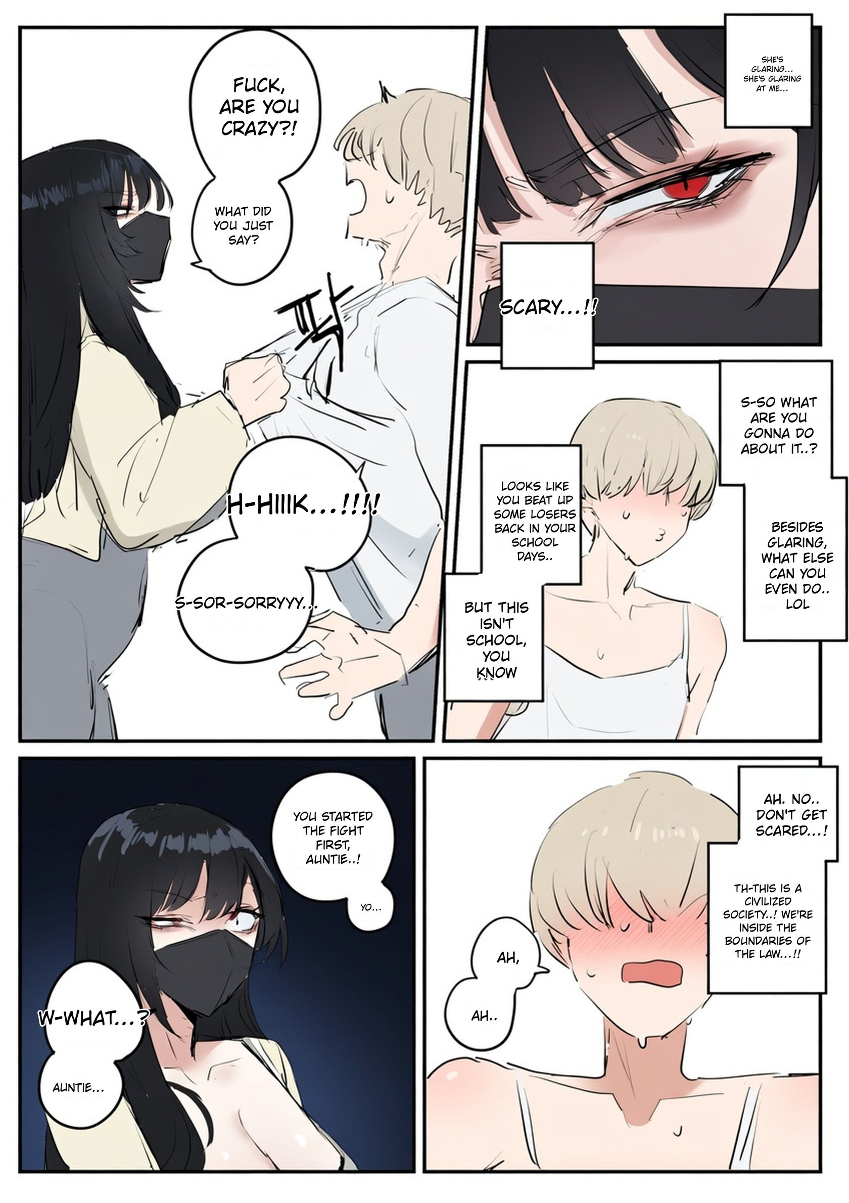 [kkan] Comic about giving proper discipline to the downstairs neighbor lady…. comic porn [kkan] Comic about giving proper discipline to the downstairs neighbor lady…. Chapter 1 – page 6