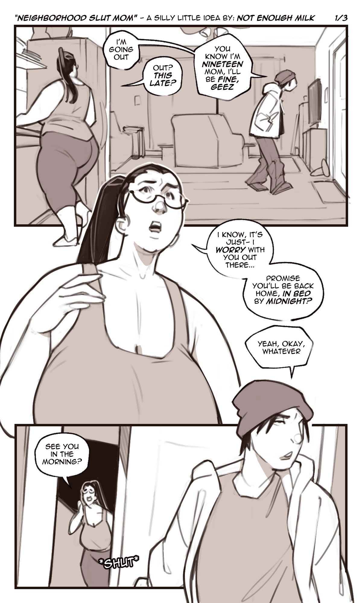 Neighborhood Slut Mom comic porn Neighborhood Slut Mom Chapter 1 – page 1