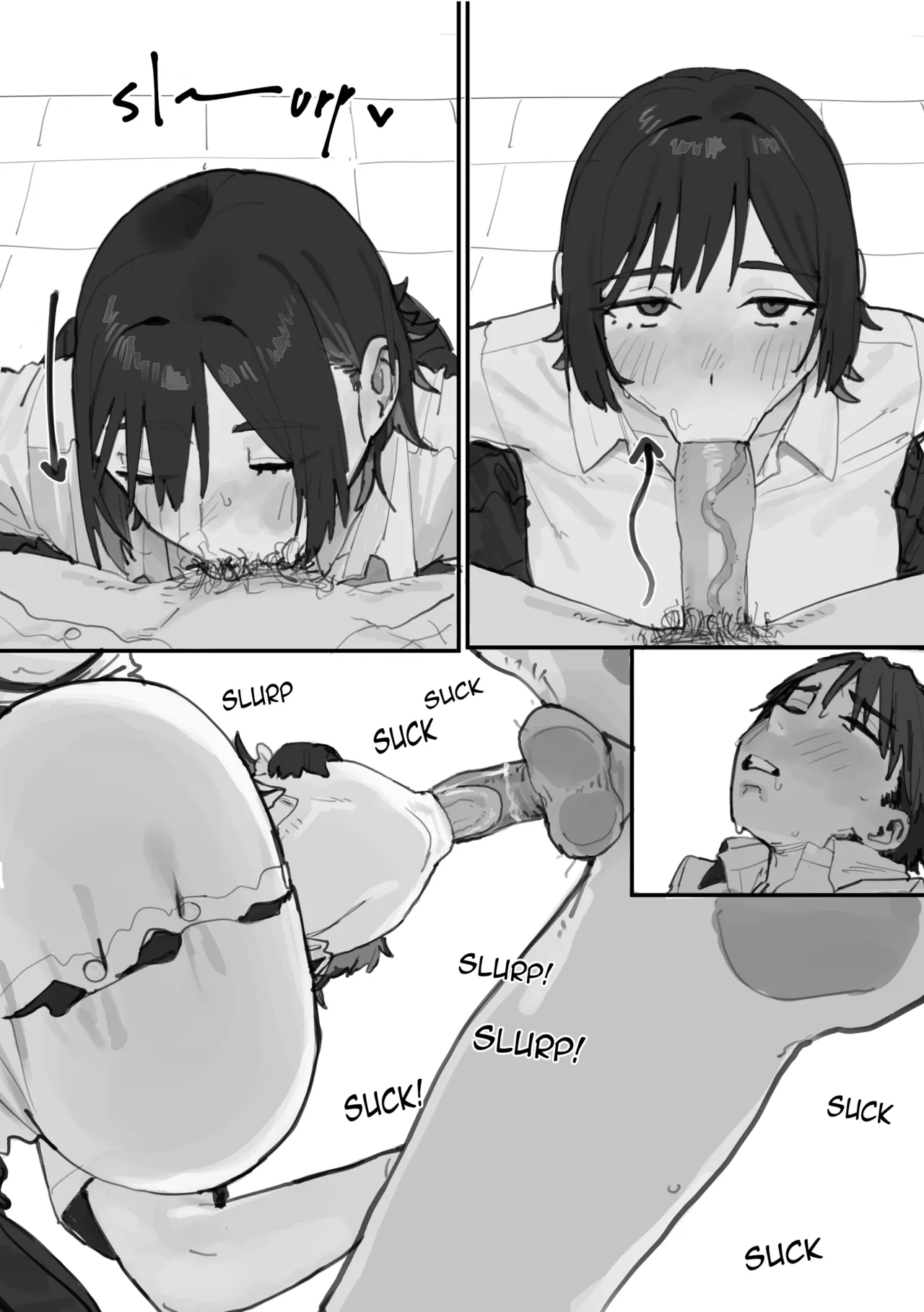 Tomboy Friend Who's Good at Sucking 吸うのが上手いボーイッシュな友達 Hentai – page 6