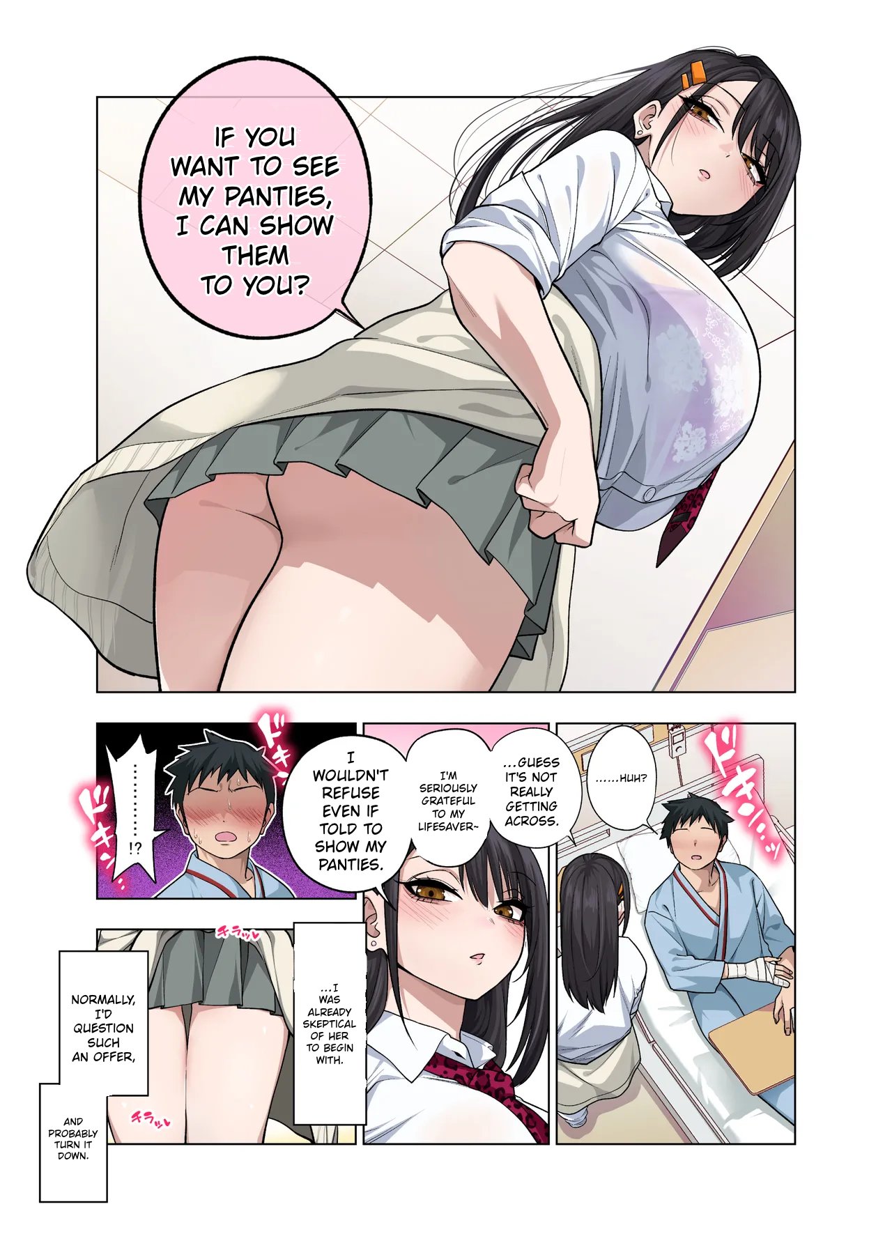 Nuite Moraimakuri Nyuuin Seikatsu ~Tasuketa Cool-Gyaru wa Jitsu wa Sukebe deshita~ – page 9