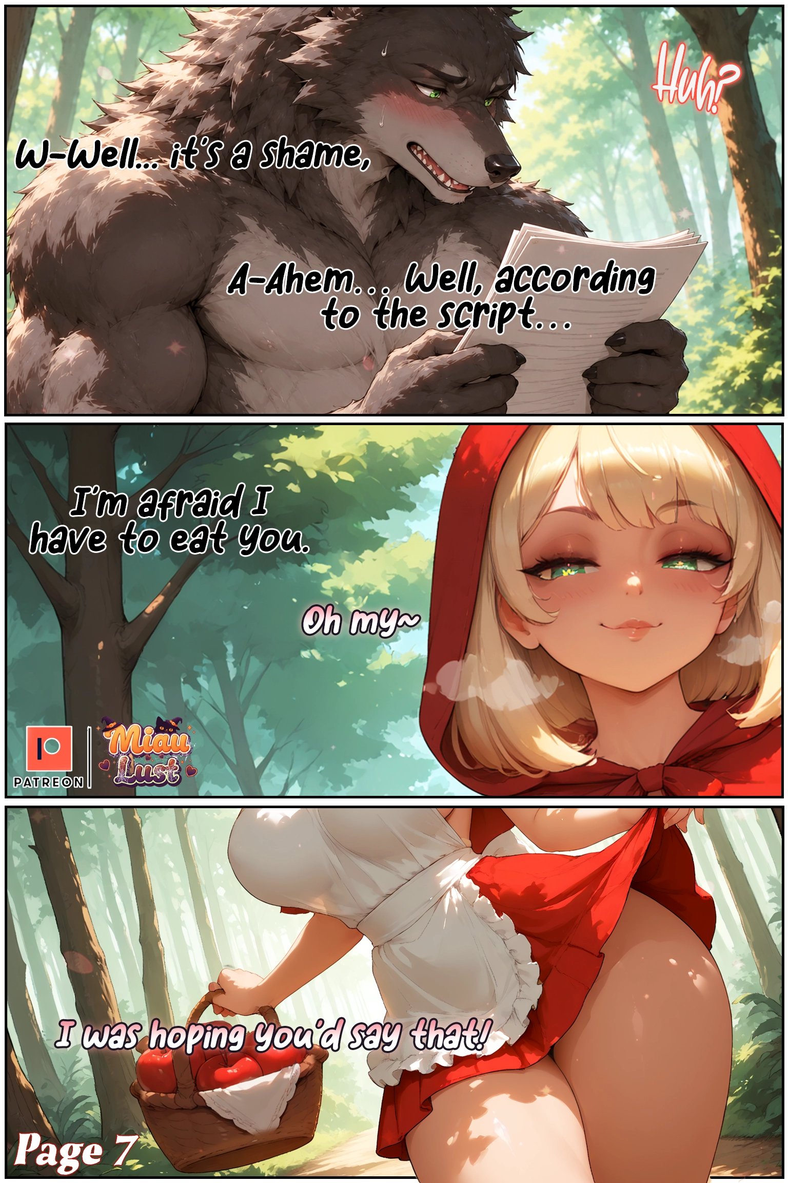 Not so little red riding Hood – page 9