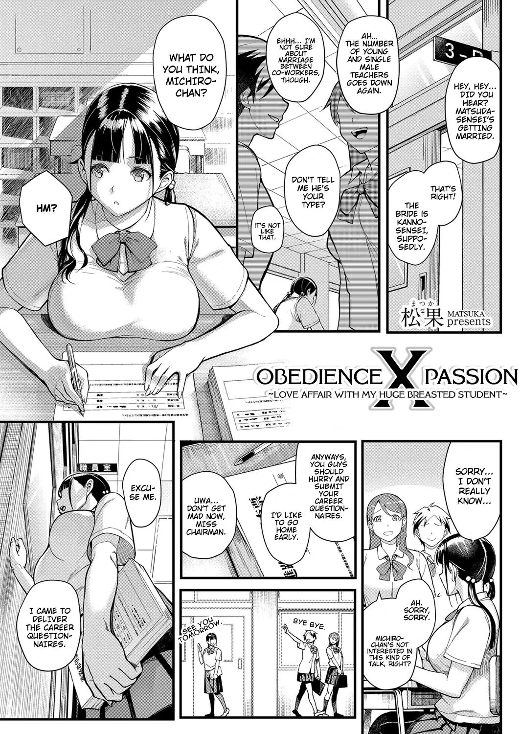 Obedience X Passion – Love Affair With My Huge Breasted Student – page 1