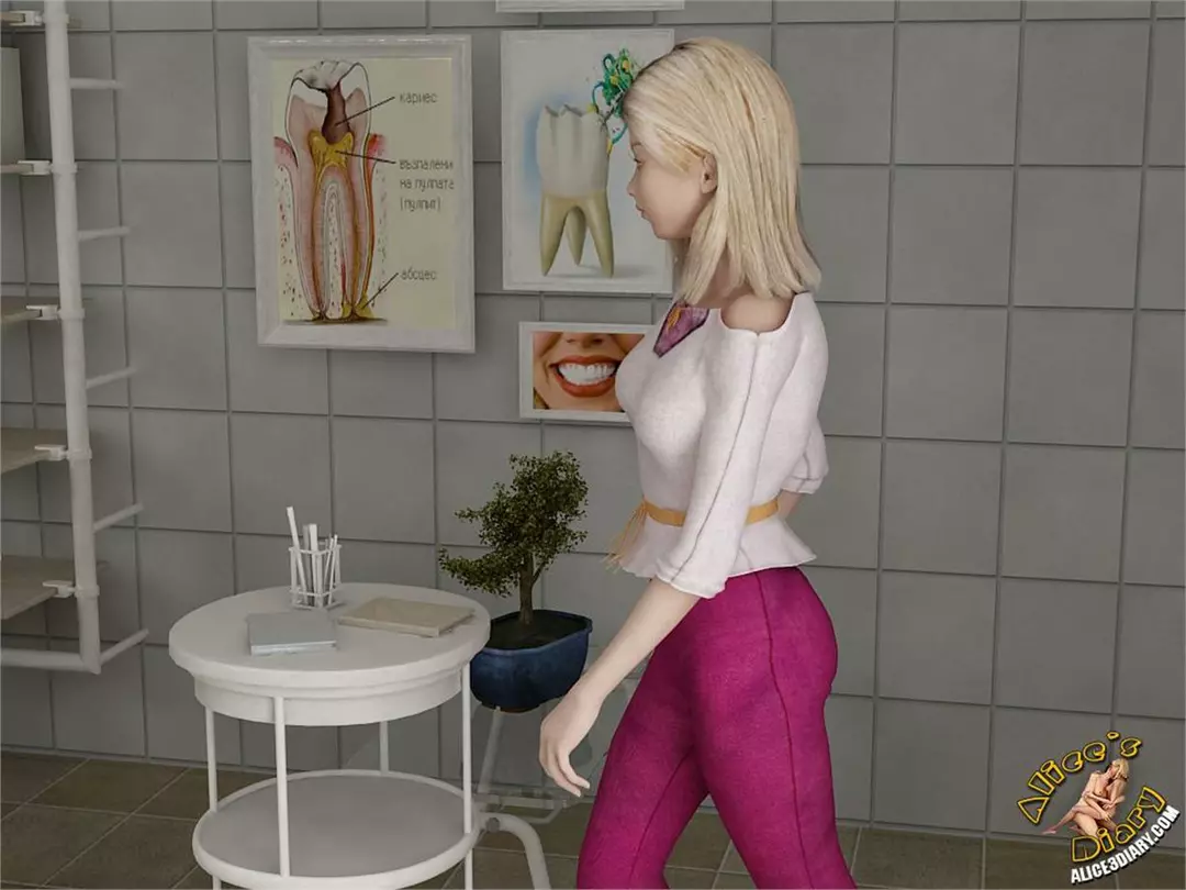 Alice’s Diary Chapter 14 Hot lesbian seduction in dentists office – page 2