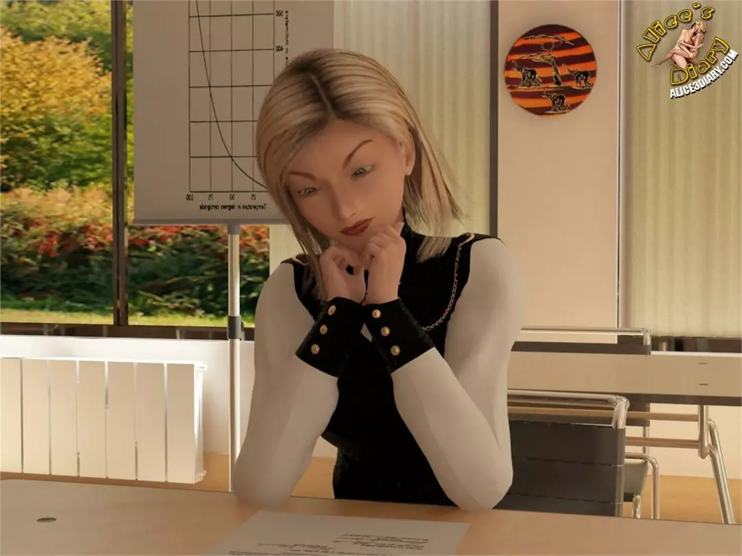 Alice’s Diary Chapter 41 Lesbian orgy in the classroom – page 1