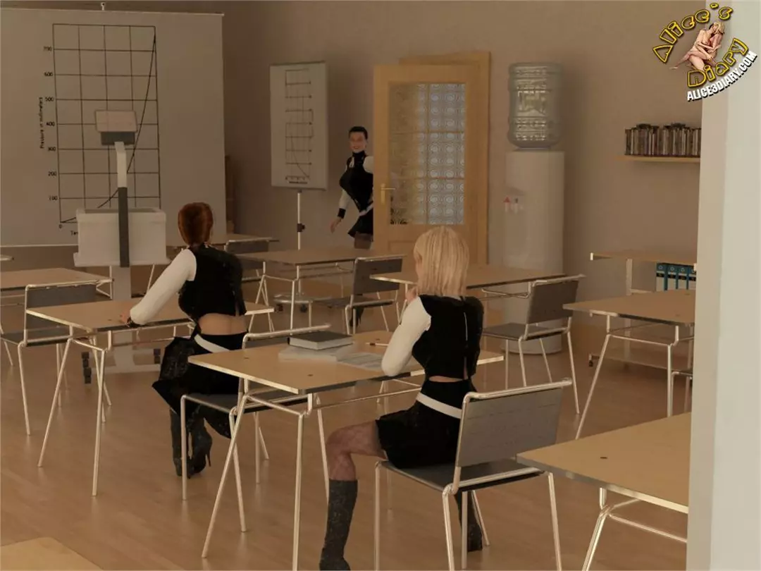 Alice’s Diary Chapter 41 Lesbian orgy in the classroom – page 3
