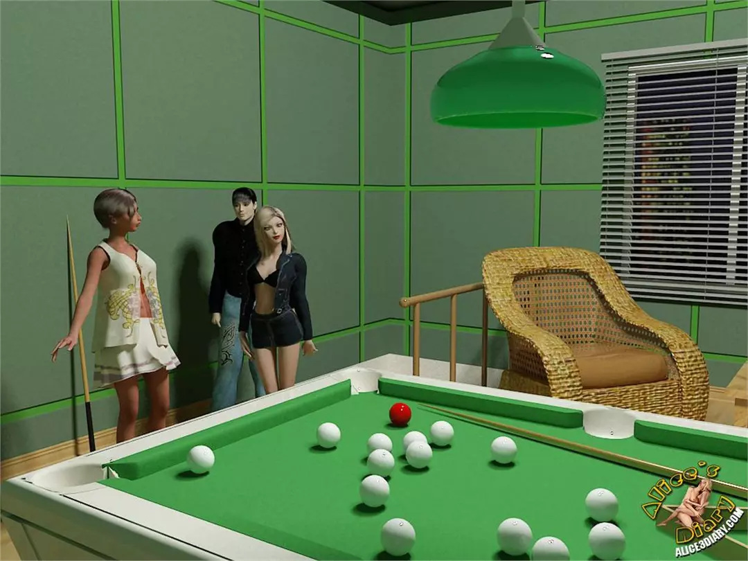 Alice’s Diary Chapter 25 Lesbian obsession in the billiard saloon – page 1