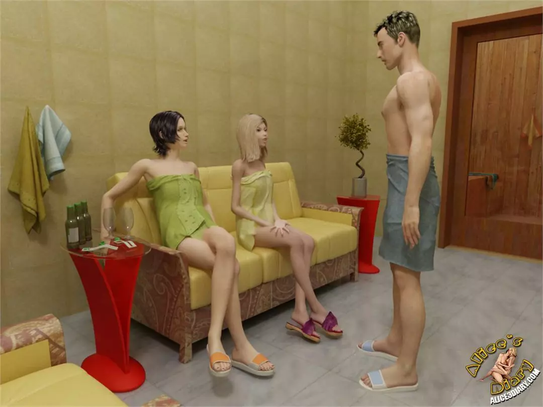 Alice’s Diary Chapter 08 Hottest sauna action – page 2