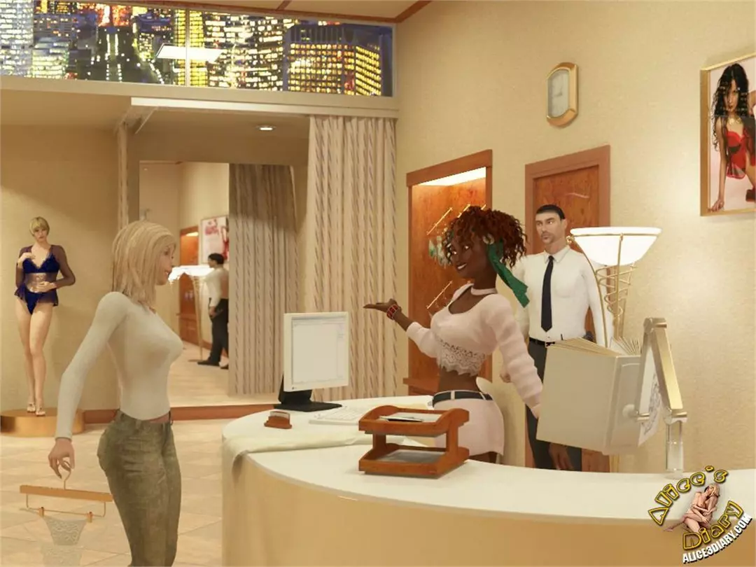 Alice’s Diary Chapter 09 Alice has fun with ebony lesbian salesgirl – page 3