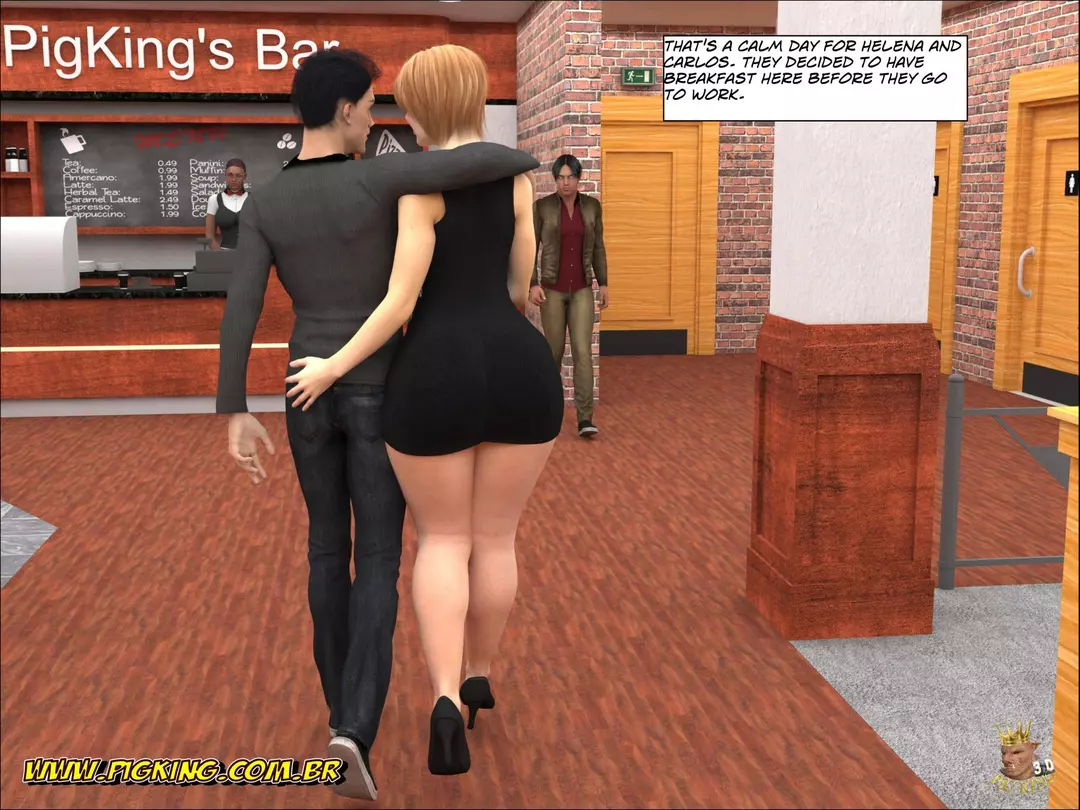 PigKing’s Bar – Helena, Julian, Leonard PigKing's Bar - Helena - Chapter 1 – page 2