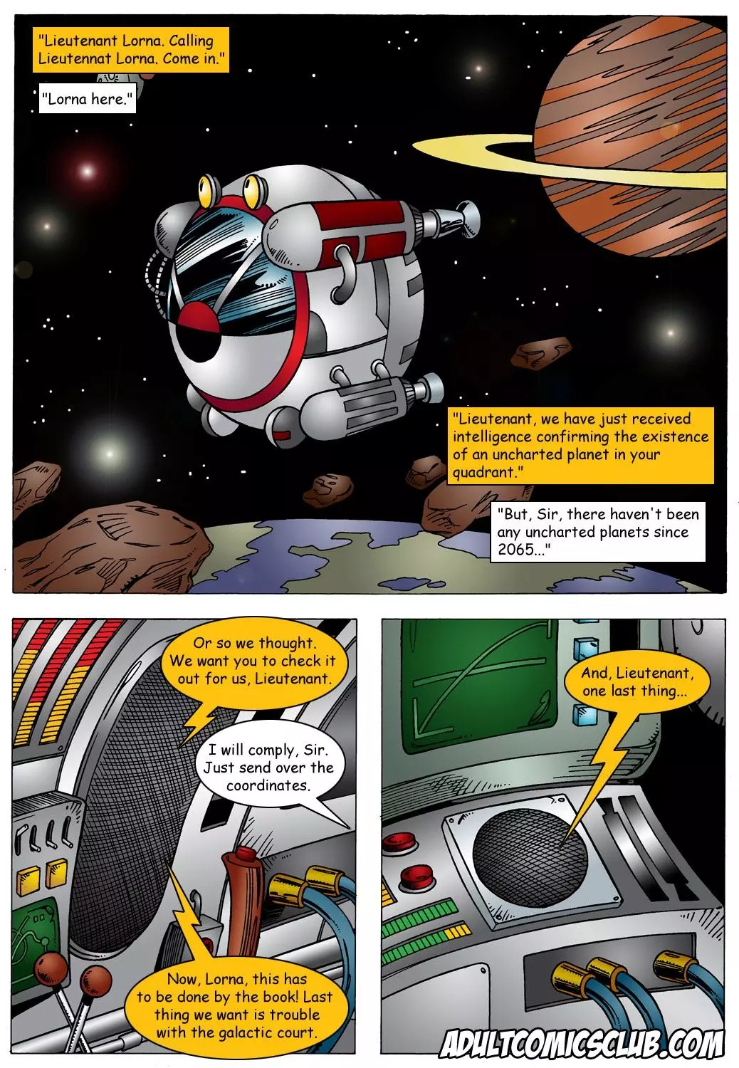 Lorna Space Encounter – page 1