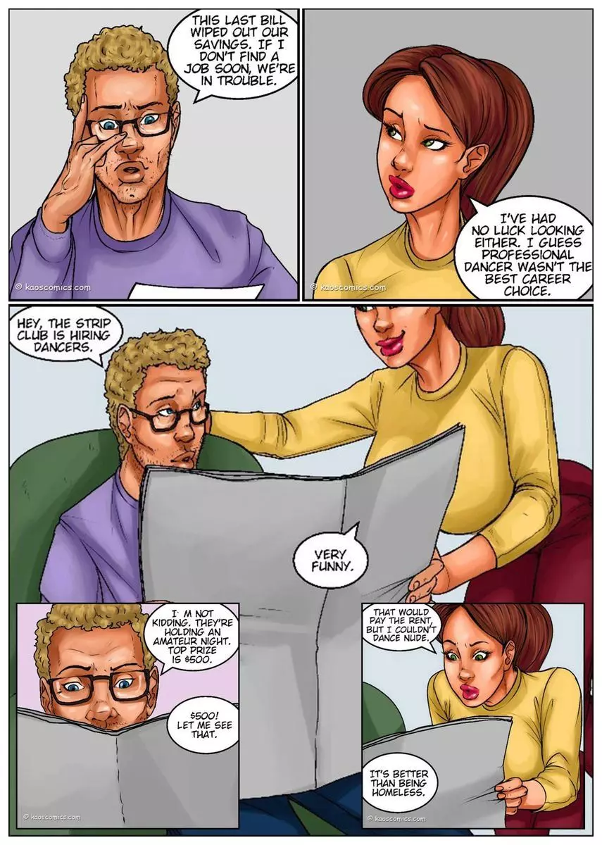 Recession Blues – Wife Forced To Strip – page 2