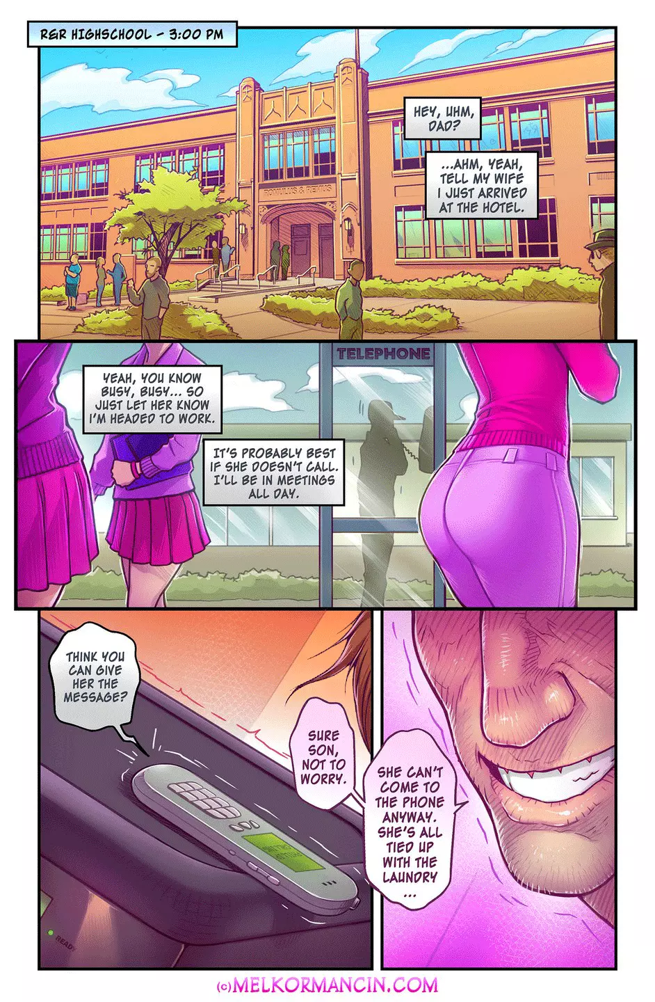 The Naughty In-Law Animated - Incomplete - Family Ties – page 1
