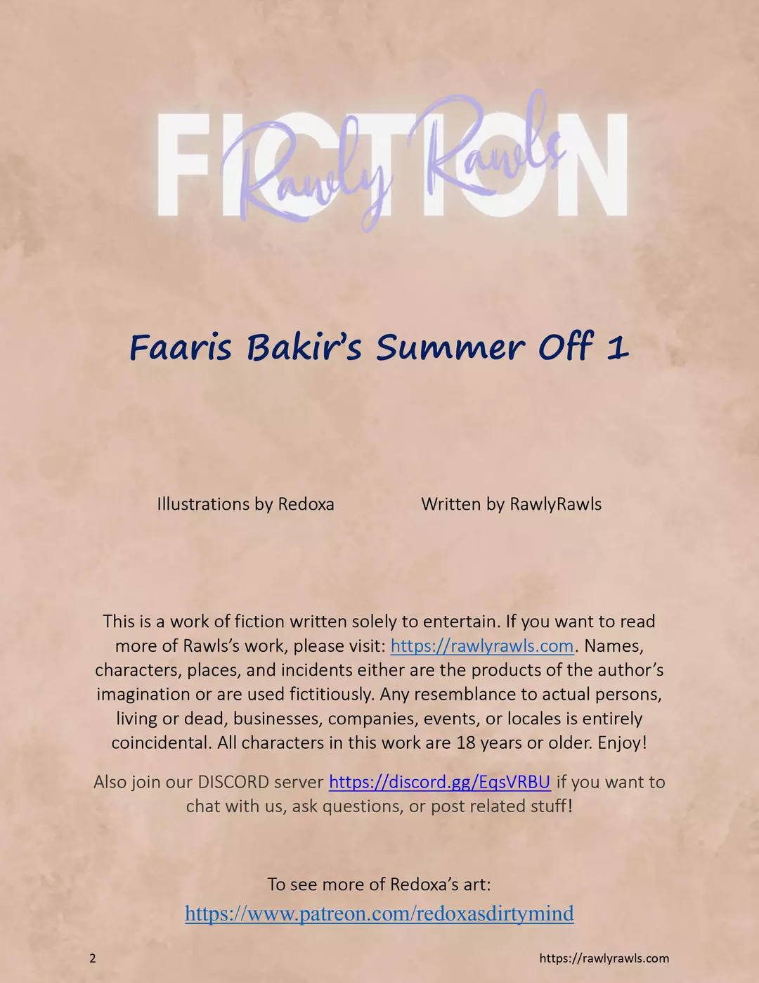 Faaris Bakir’s Summer Off Faaris Bakir's Summer Off - Chapter 1 – page 2