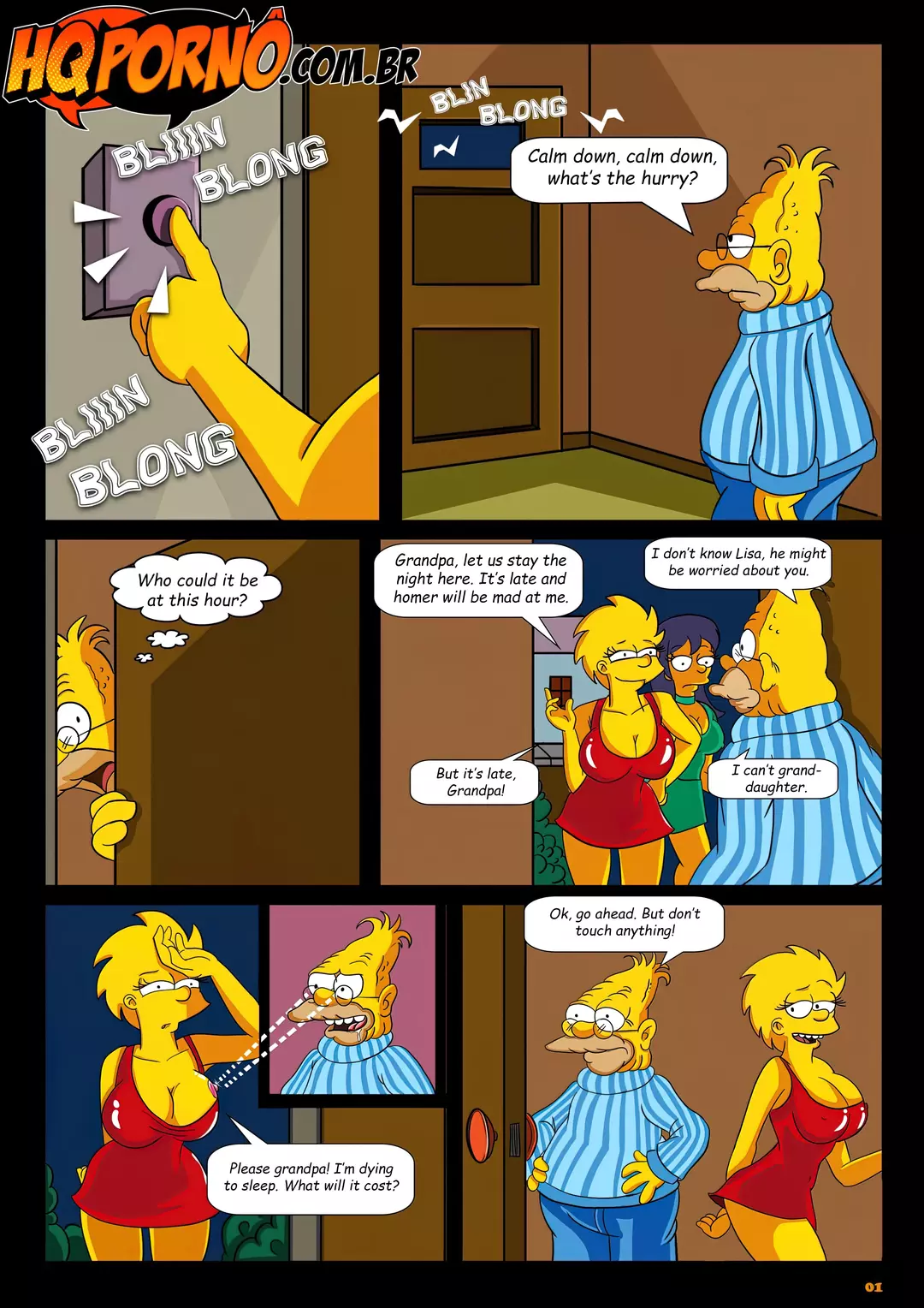 OS Simpsons Sleepover At Grandpa's House - Chapter 1 – page 2
