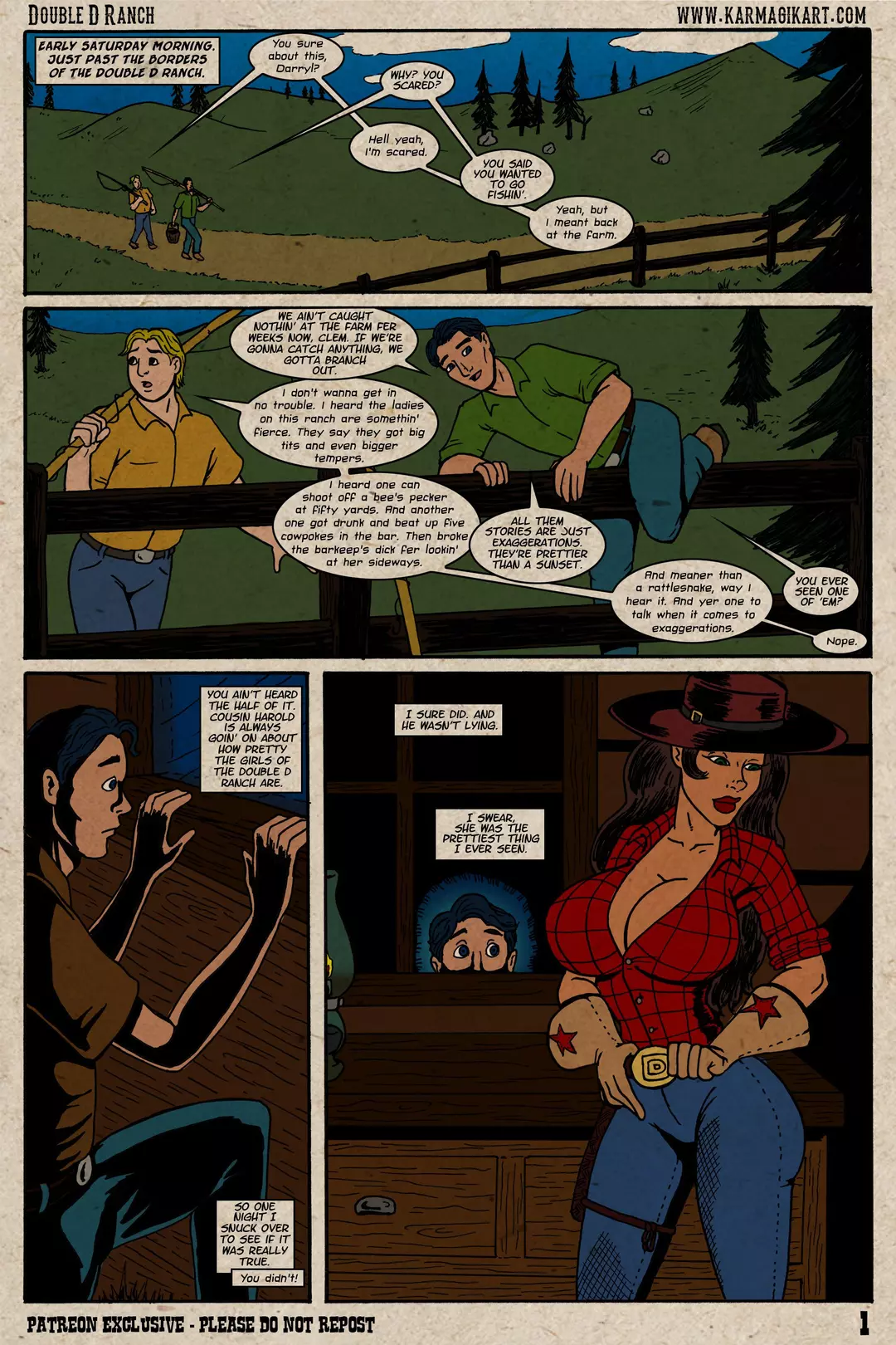 The Cowgirls Of The Double D Ranch Gone Fishin' – page 2