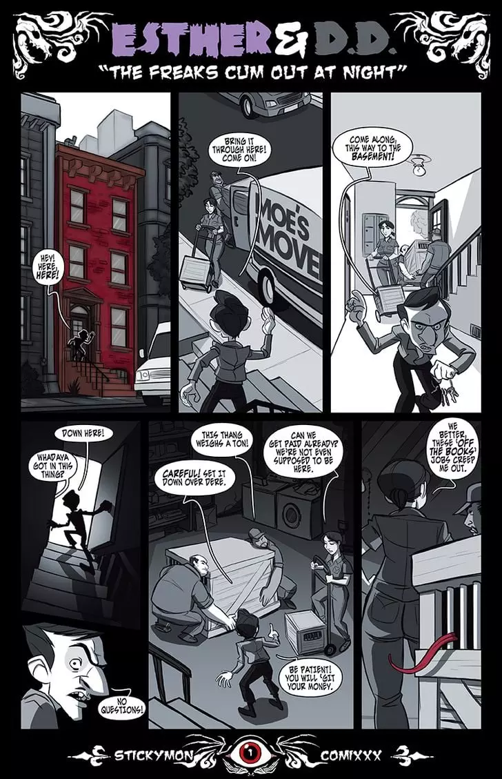 Esther & DD – The Freak Cum Out At Night – page 2