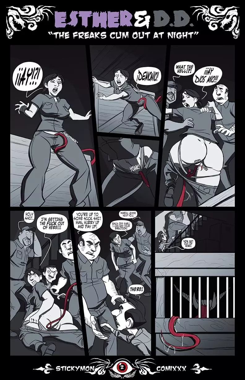 Esther & DD – The Freak Cum Out At Night – page 3