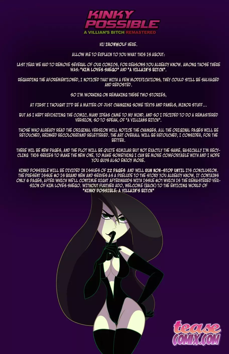 Kinky Possible – A Villain’s Bitch Remastered Audio Porn Comic Kinky Possible - Chapter 0 – page 2