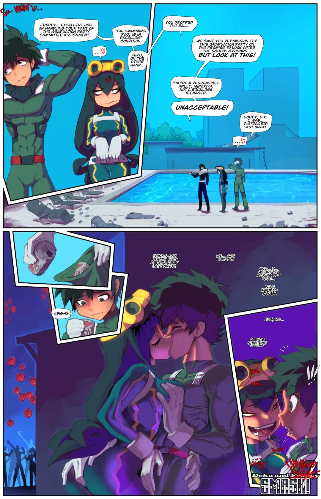 Deku and Himiko Smashed (My Hero Academia) [Fred Perry] – page 1