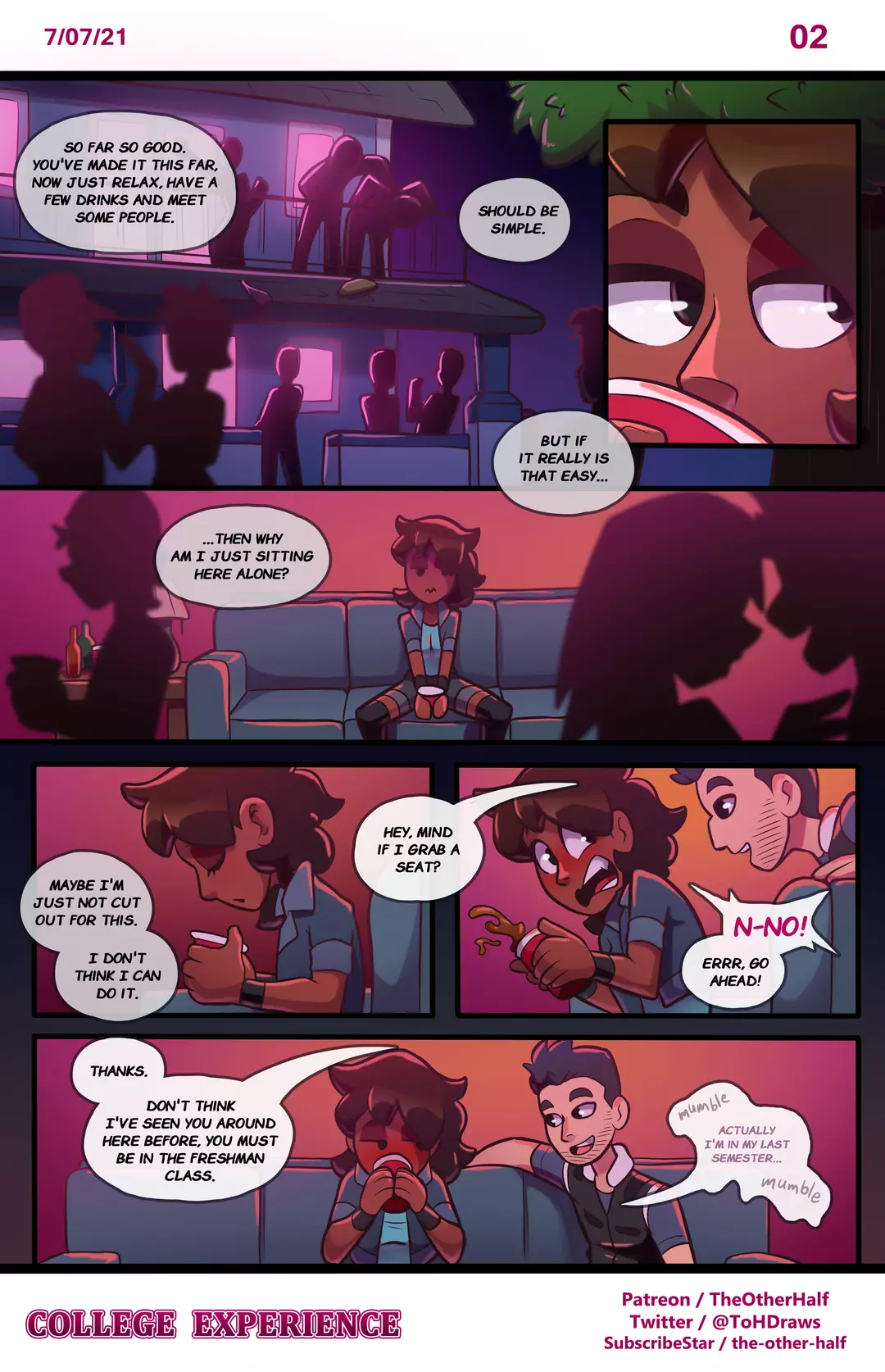College Experience Chapter 1 – page 2
