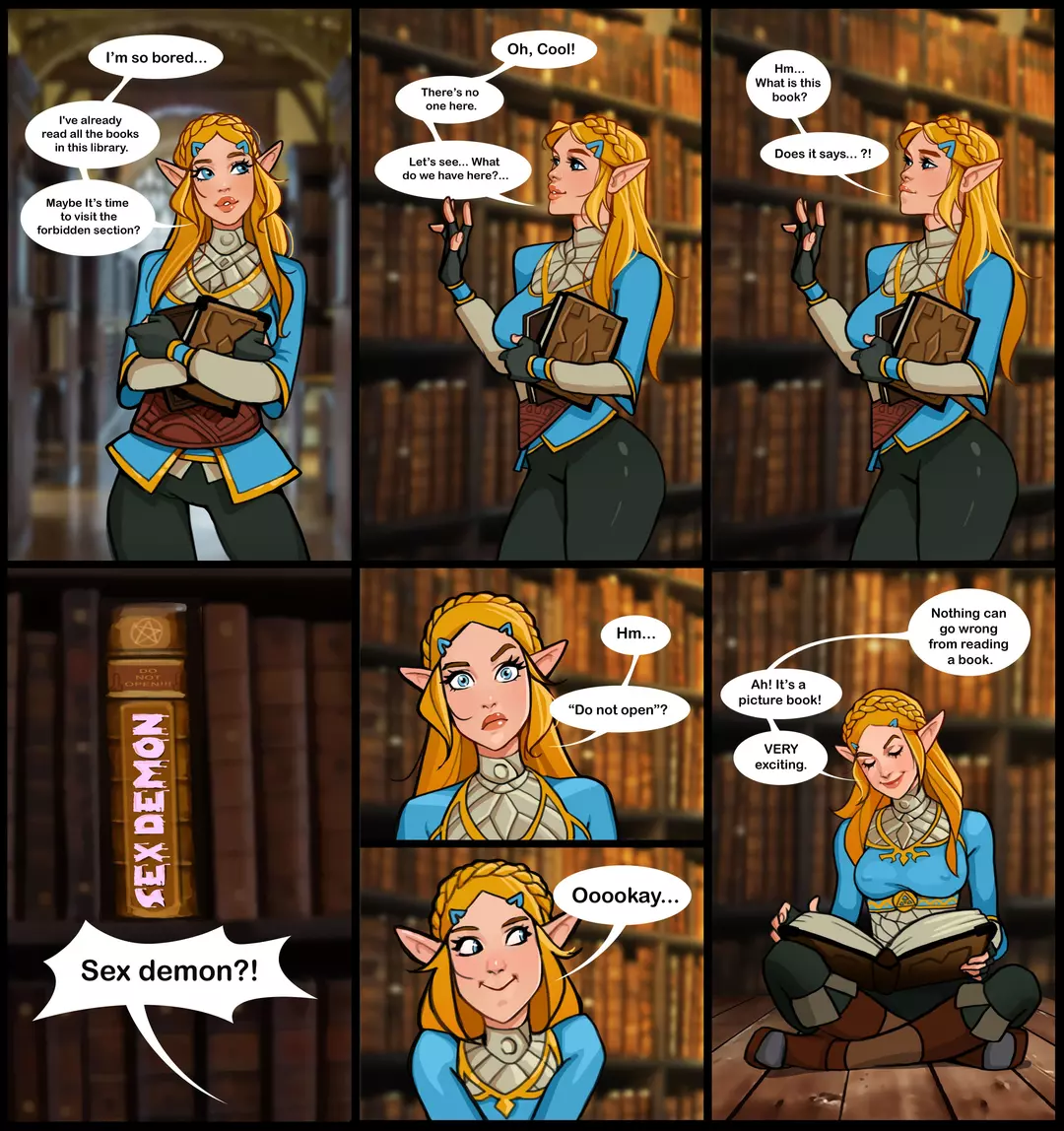 Zelda in a library – page 1