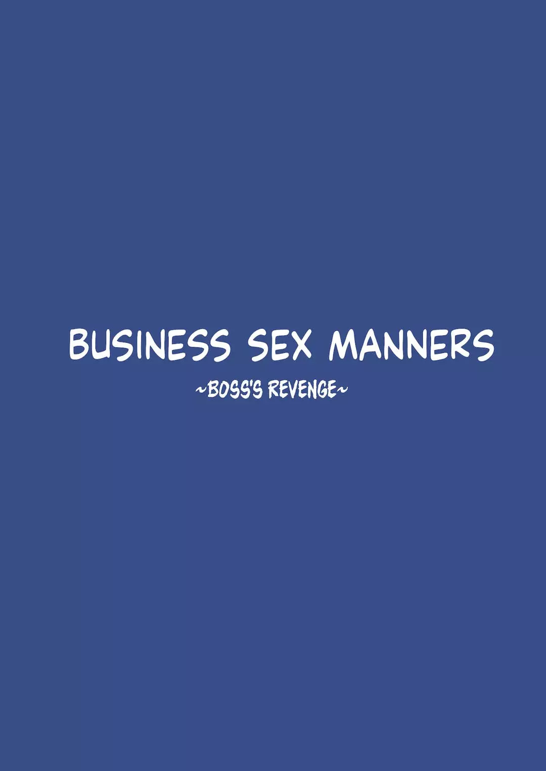 Business Sex Manners Boss's Revenge - Chapter 3 – page 3