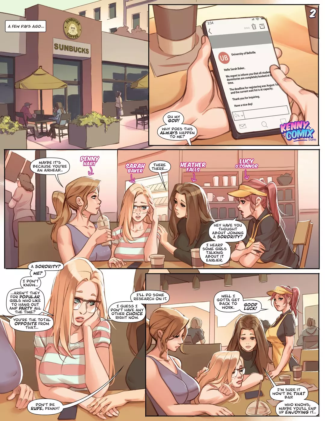 Naughty Sorority: The New Pledge – page 3