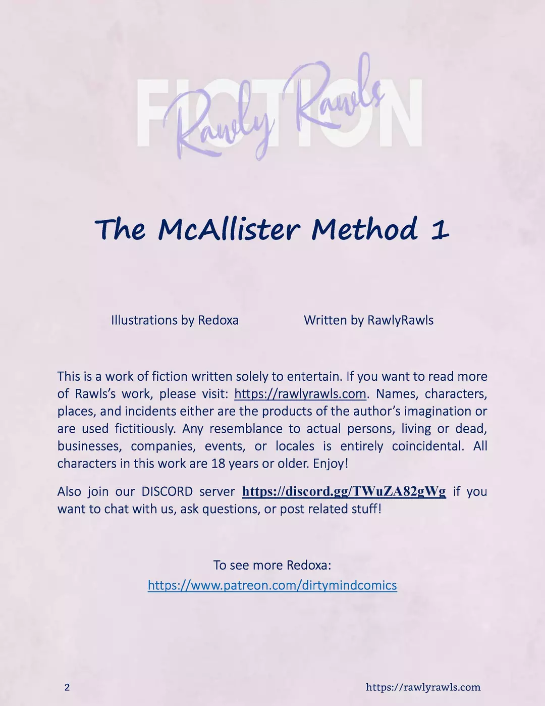 The McAllister Method Chapter 1 – page 2
