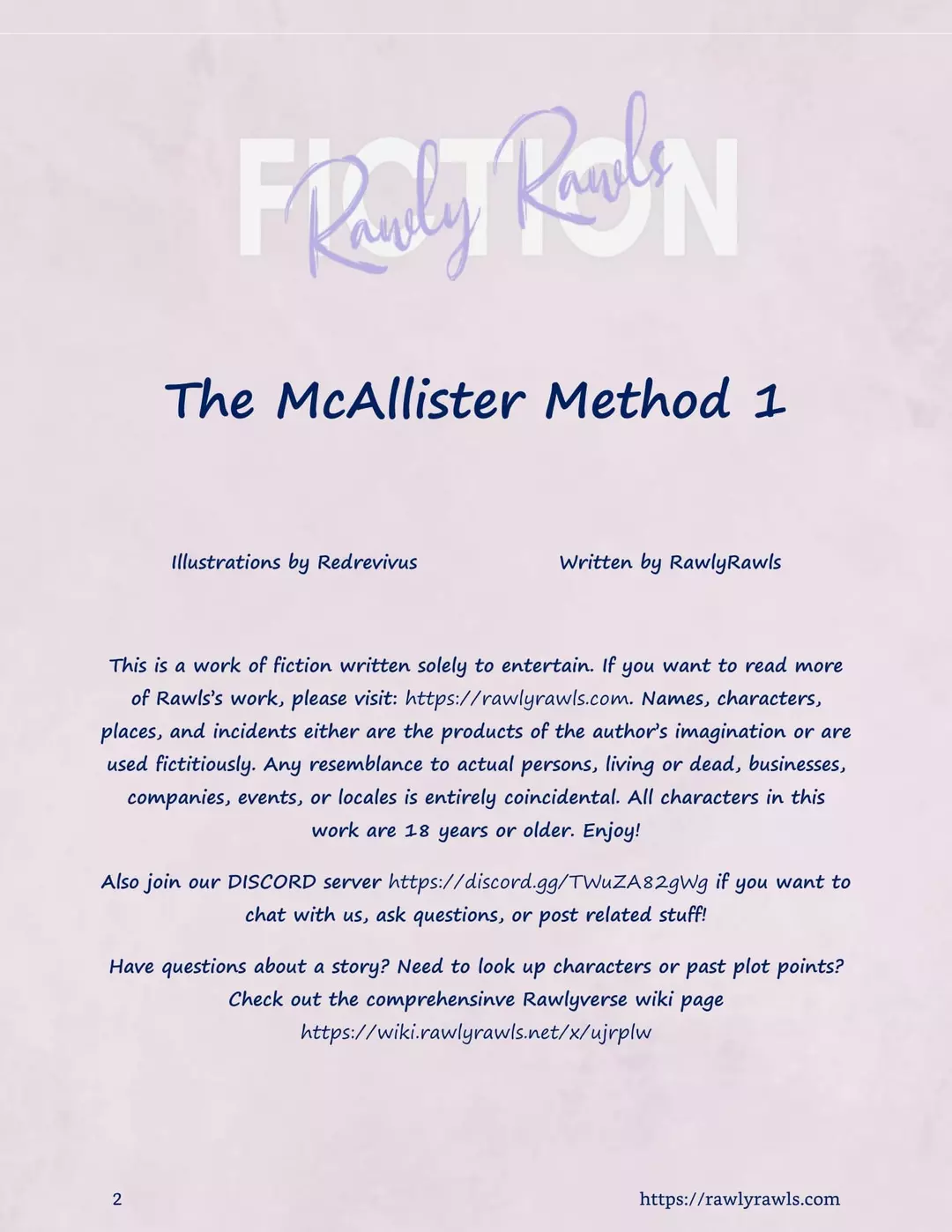 The McAllister Method Chapter 1 – page 2