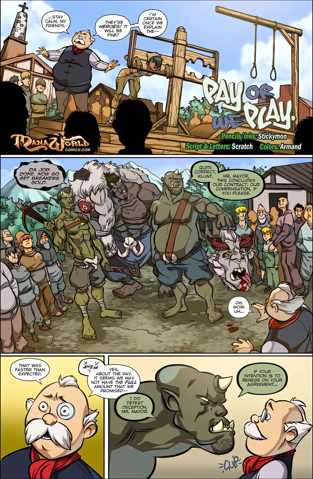 Pay or We Play – page 1