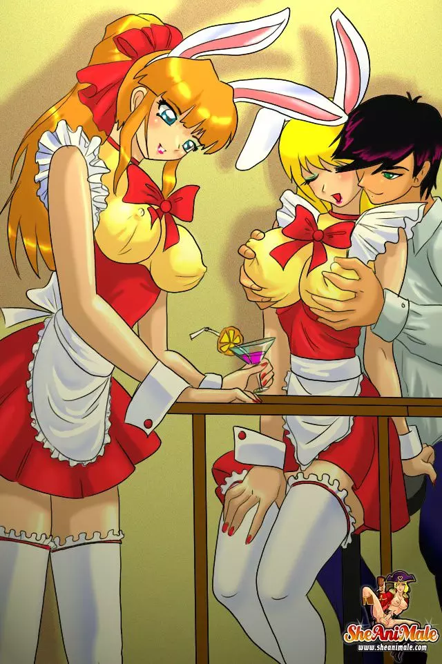 Anime Style Comics 1 Hot Shemale Rabbits – page 1