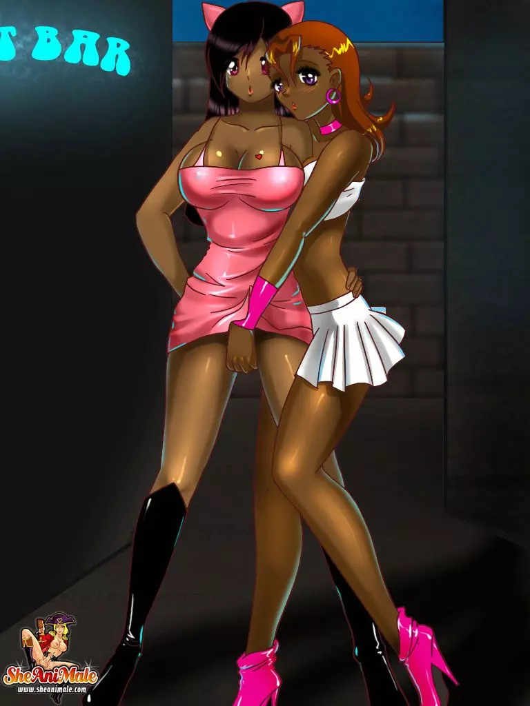 Anime Style Comics 1 Two Hung Shemales – page 3