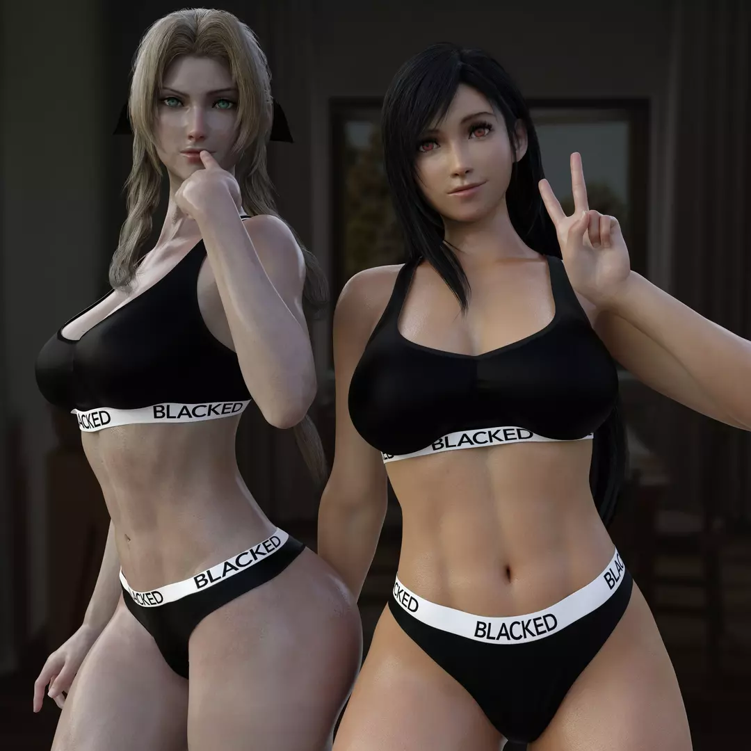 Blacked and Futa Sets Tifa & Aerith - (Final Fantasy) – page 1