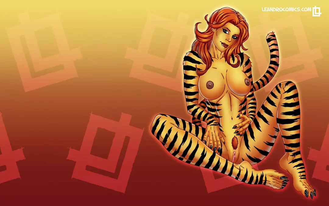 Superhero Image Sets Tigra makes your meat sword purr! (Avengers) – page 1