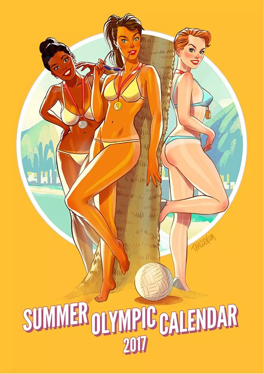 Artworks, Pinups And More 2017 Summer Olympic Pinup Calender – page 1