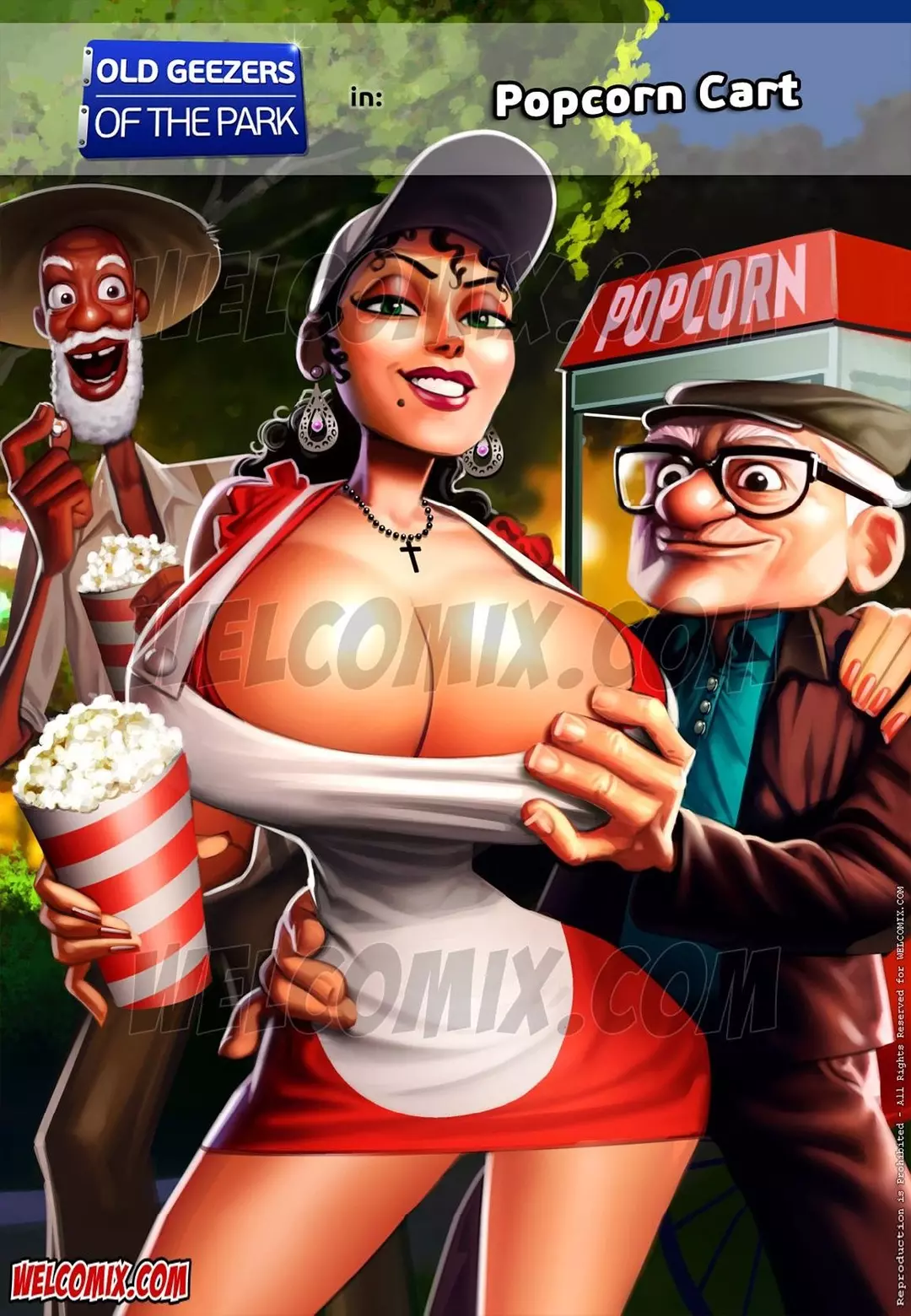 Old Geezers Of The Park Popcorn Cart - Chapter 2 – page 1