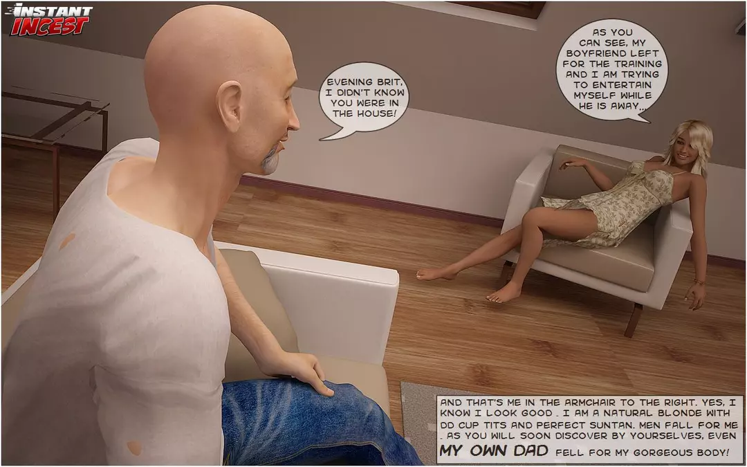 Comics Blond bombshell screwed by her dad – page 2
