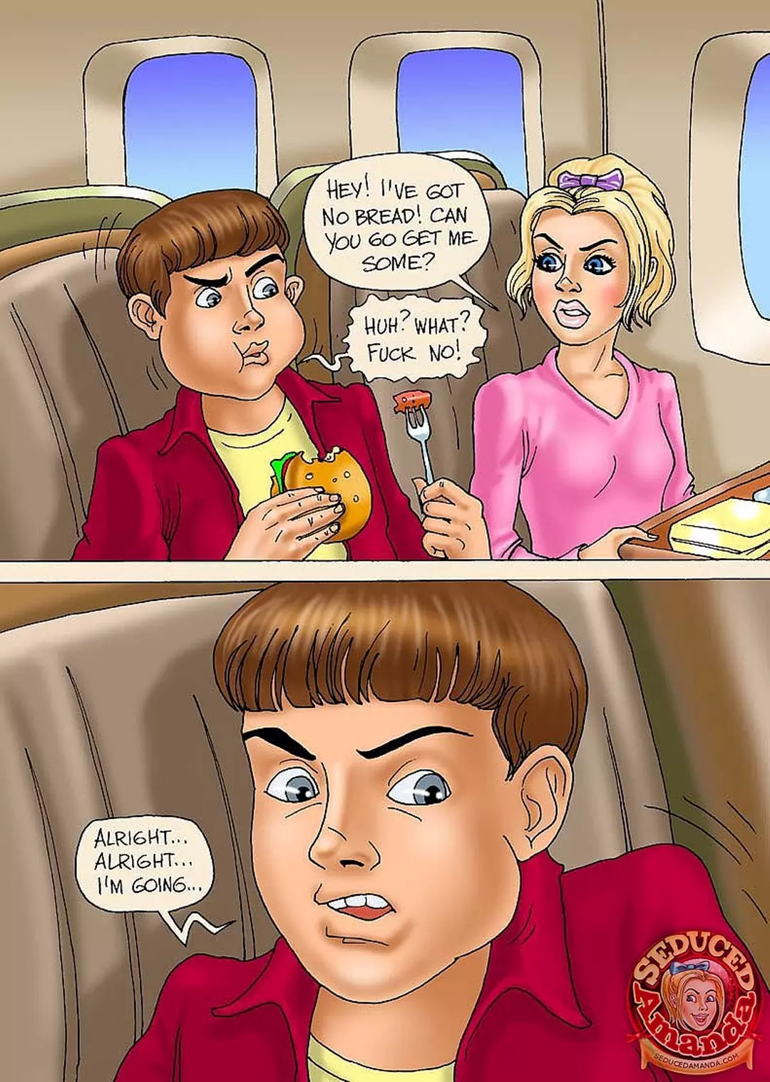 Seduced Amanda Adventure on a Plane – page 3
