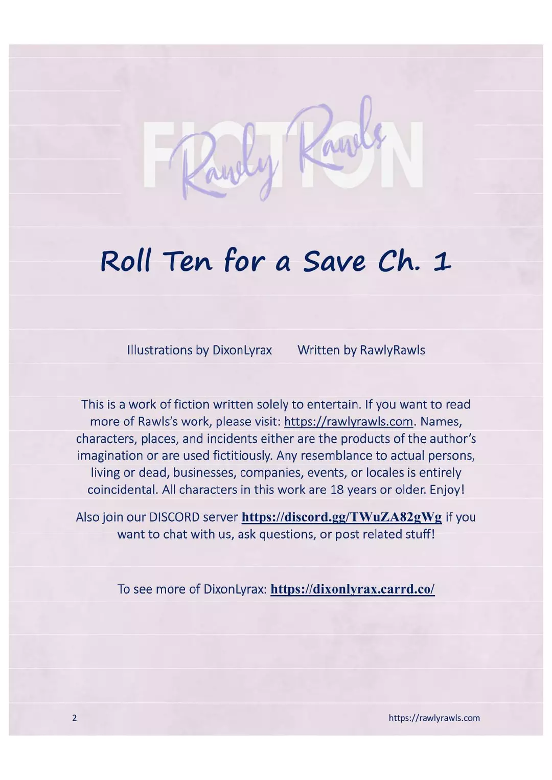 Roll Ten For A Save Chapter 1 – page 2