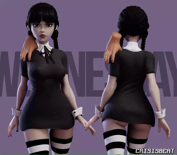Artworks Goth Dark Girlfriend (Wednesday) – page 1