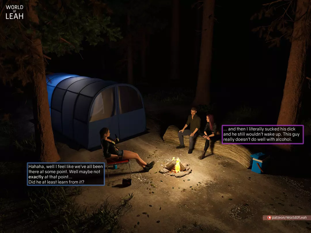 World Of Leah Lewd Camping – page 1