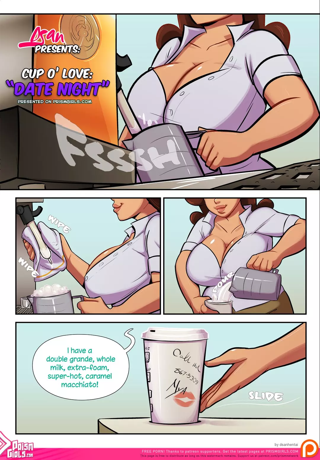 Cup O’ Love Audio Porn Comic Cup O' Love - Date Night - Chapter 2 – page 1