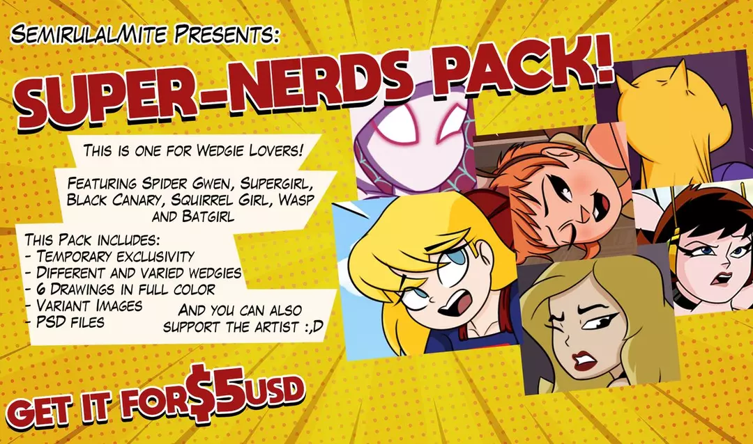 VARIOUS CARTOON PORN PACK SUPER NERDS PACK – page 1