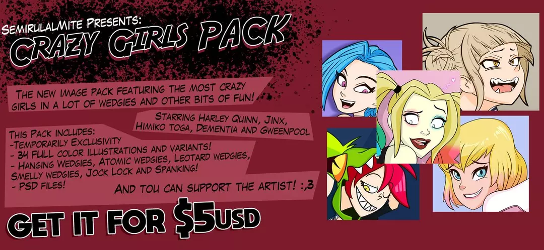VARIOUS CARTOON PORN PACK CRAZY GIRLS PACK – page 1
