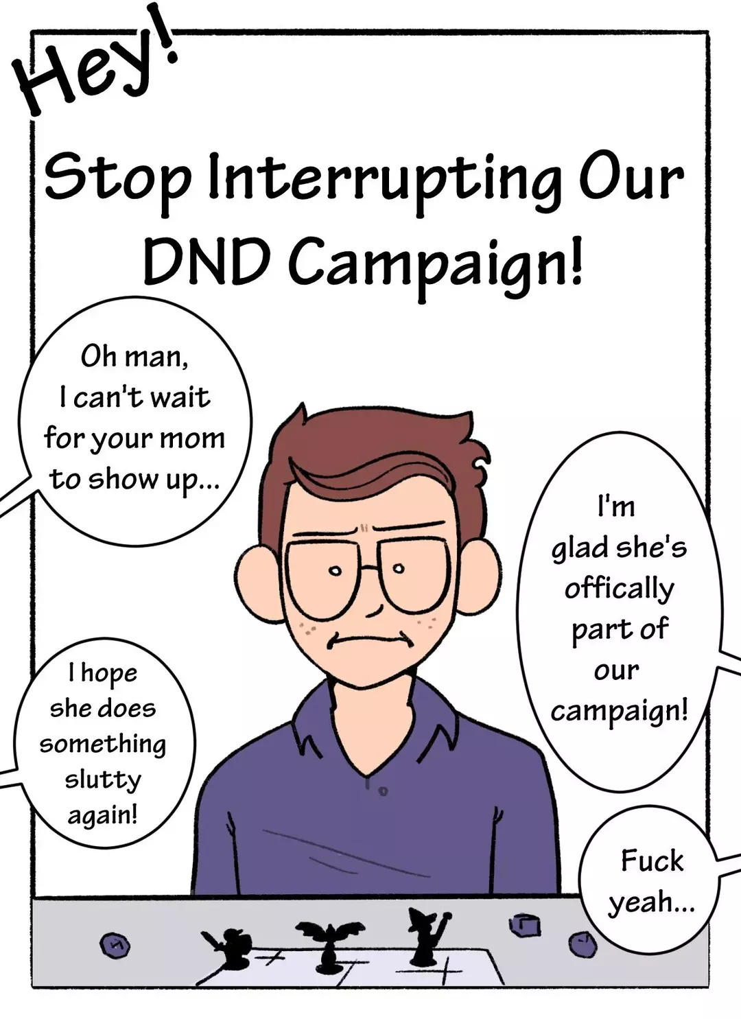 Mom! Don’t Interrupt Our DnD Campaign! Mom! Don't Interrupt Our DnD Campaign! - Chapter 2 – page 1