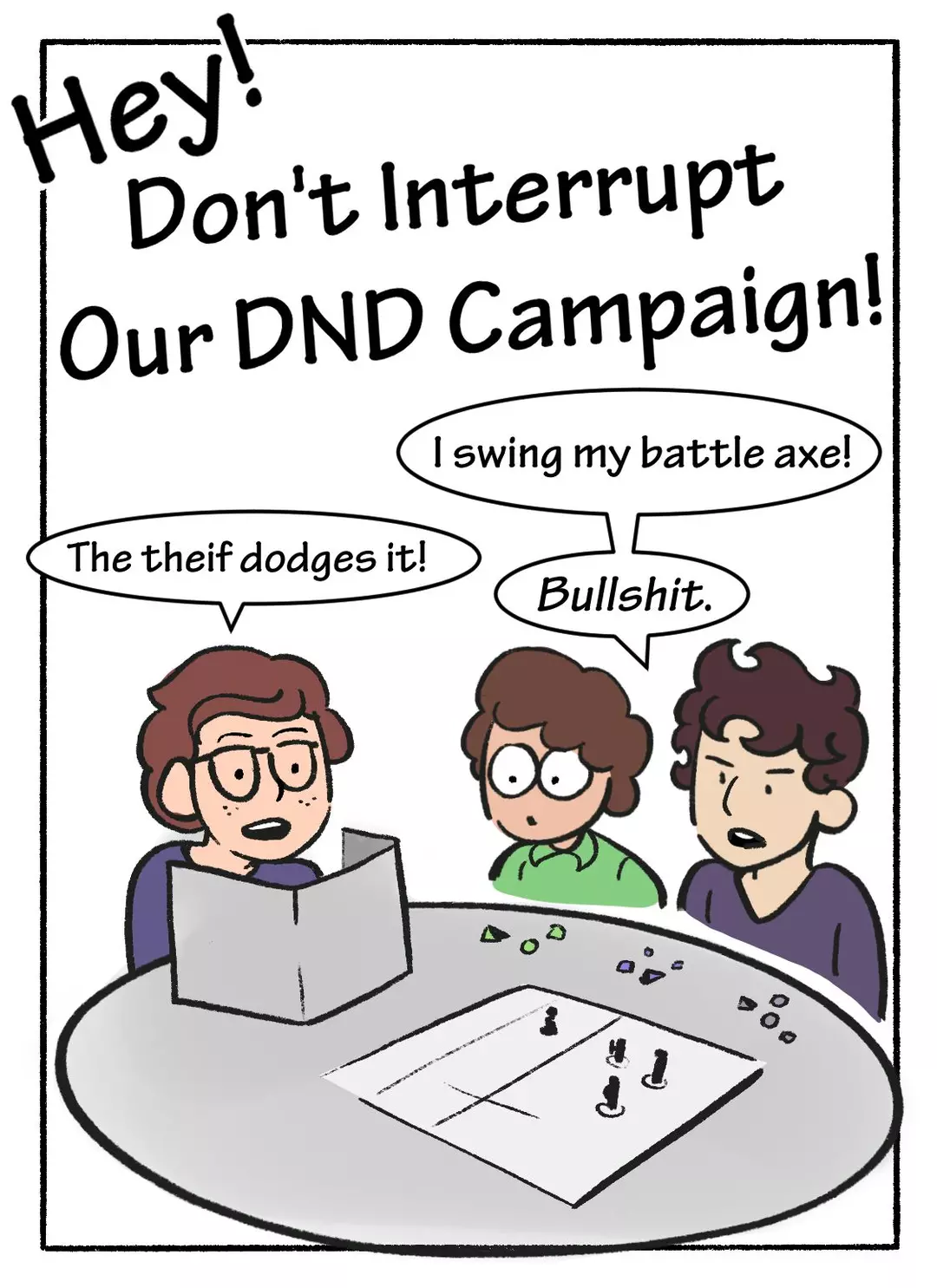 Mom! Don’t Interrupt Our DnD Campaign! Mom! Don't Interrupt Our DnD Campaign! - Chapter 1 – page 1